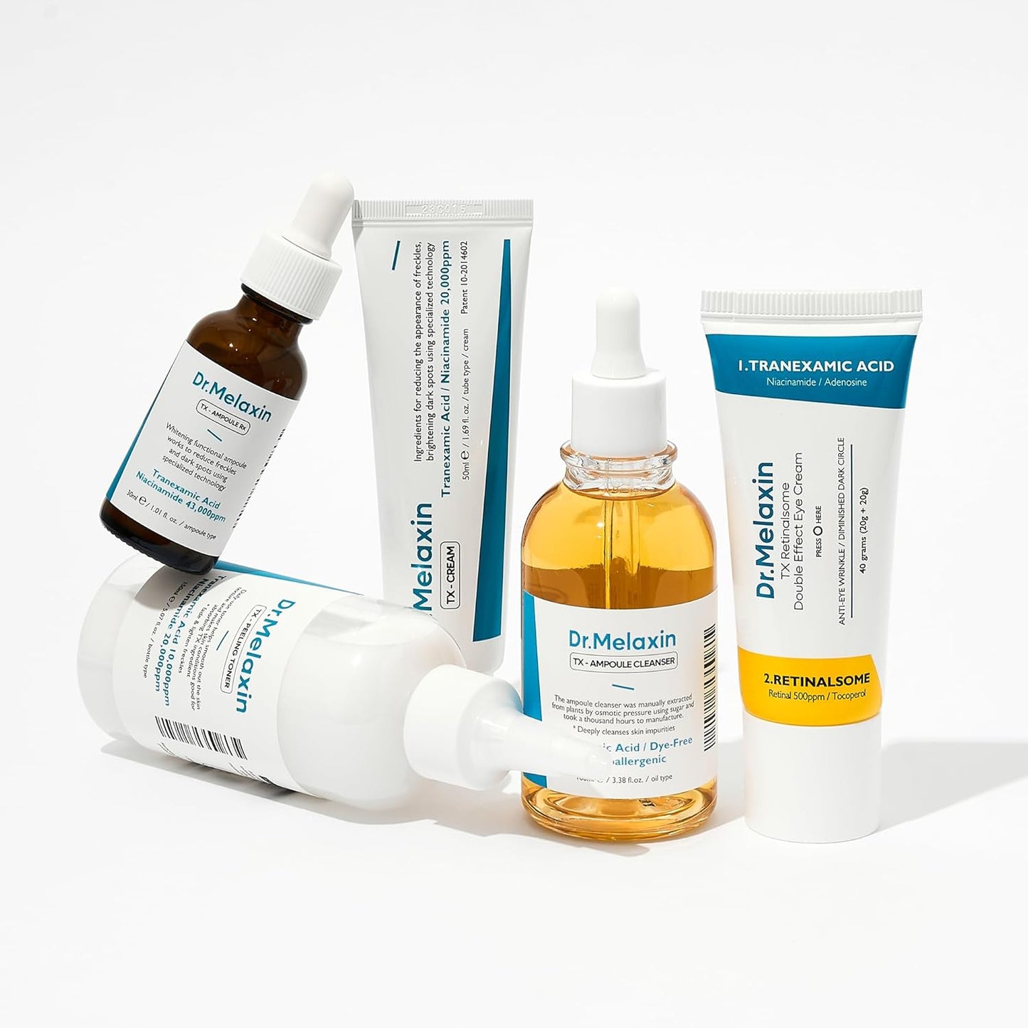 TX Tranexamic Acid Care Line TX cream+Toner+Ampoule+Cleanser Powerful Dark Spot Care | Visible Improvement in 4-8 Weeks