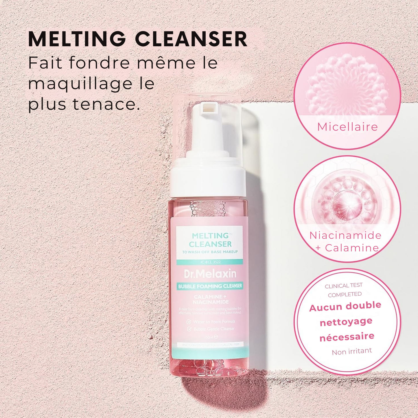 Melting Cleanser – Démaquillant hypoallergénique à bulles actives