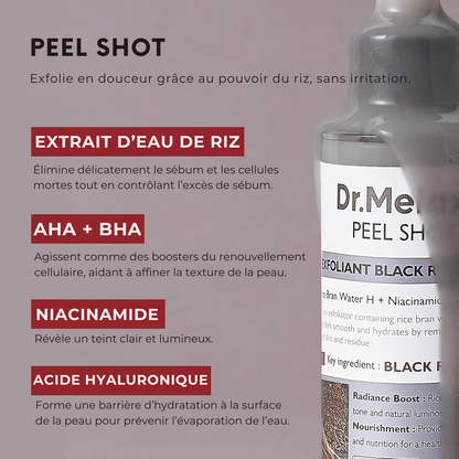 Dr. Melaxin – Peel Shot Glow à base de Riz Noir