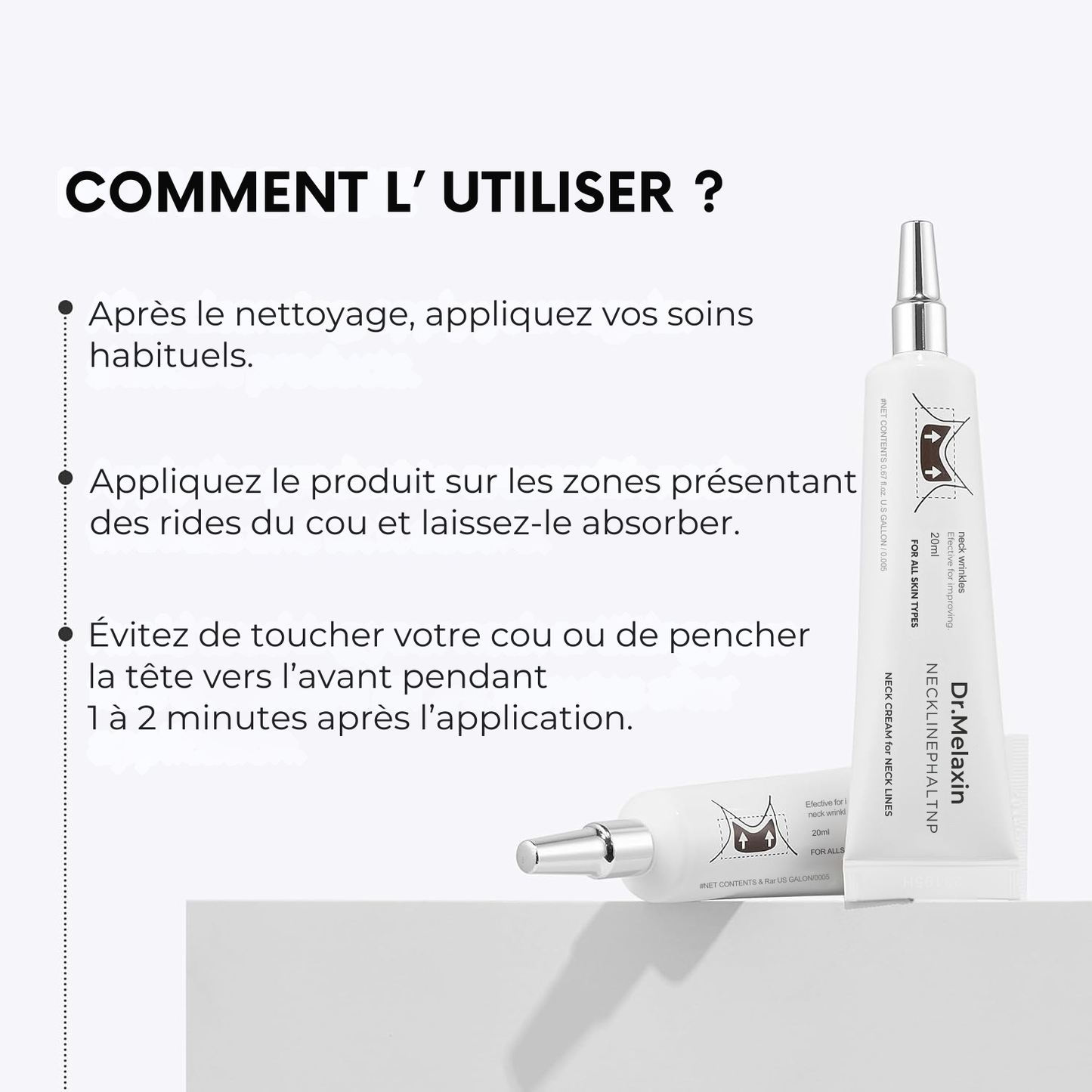 Dr. Melaxin – Crème Raffermissante Cou & Décolleté, Lifting & Soin Anti-Âge