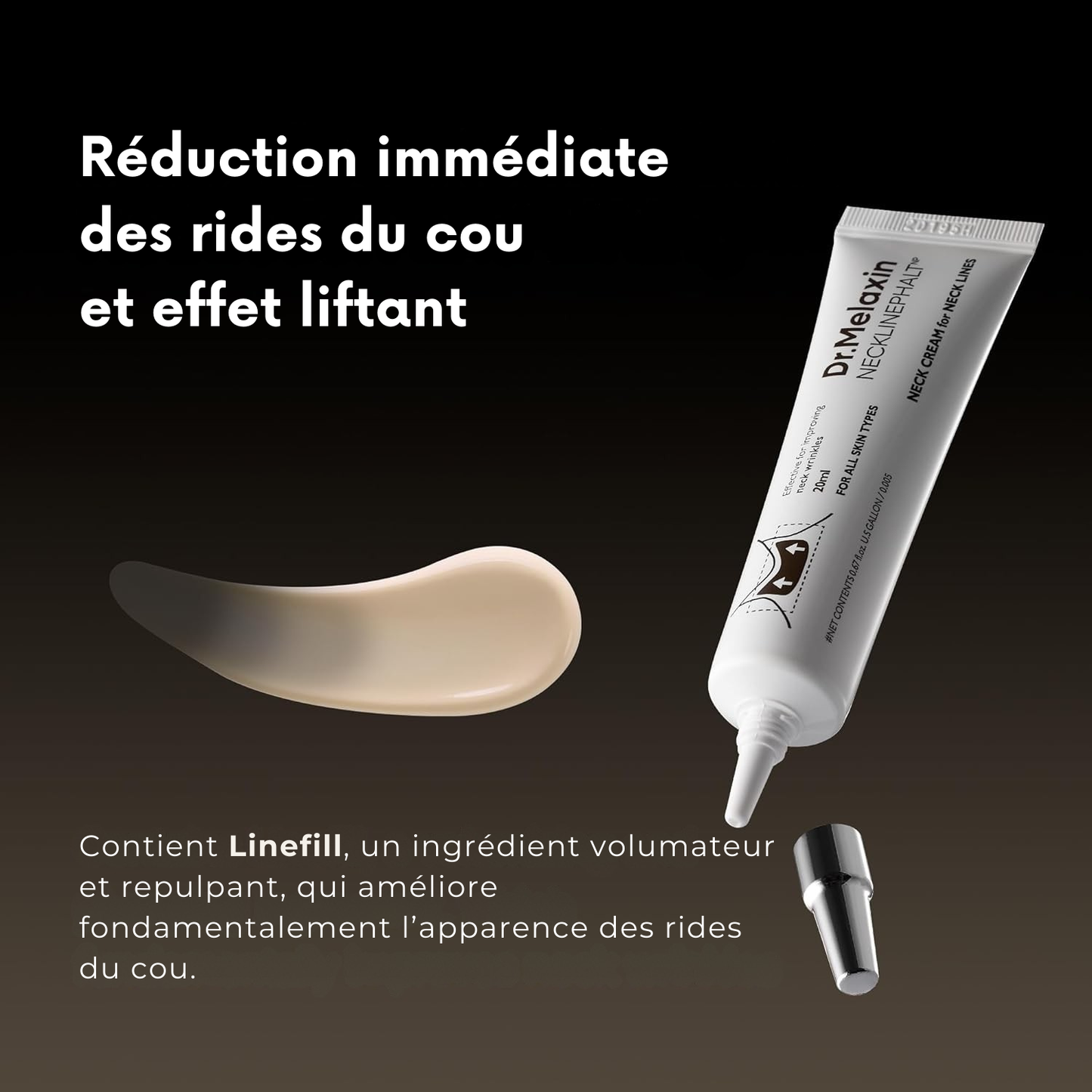Dr. Melaxin – Crème Raffermissante Cou & Décolleté, Lifting & Soin Anti-Âge