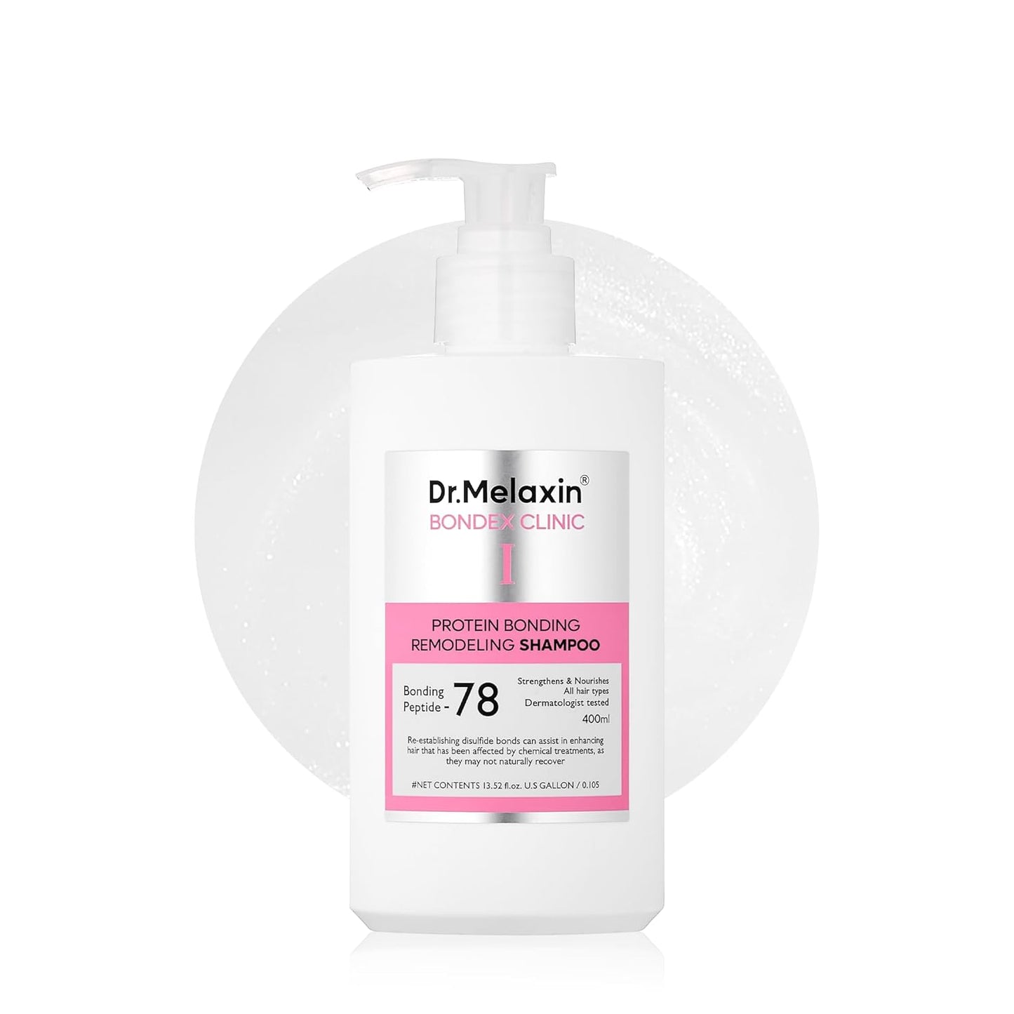 Bondex Protein Bonding Remodeling Shampoo with Argan Oil | Strengthening Keratin & Peptides Bonder | Repair Hair | 13.52 fl.oz.