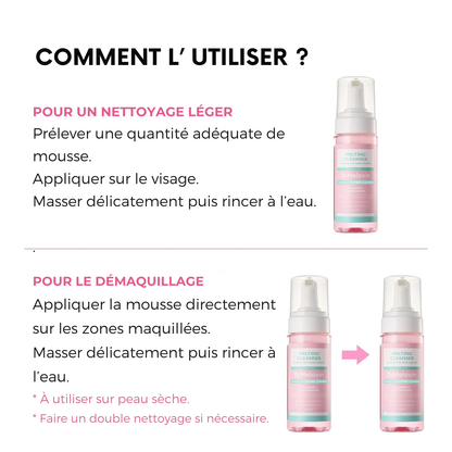 Melting Cleanser – Démaquillant hypoallergénique à bulles actives