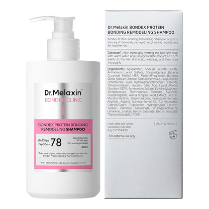Bondex Protein Bonding Remodeling Shampoo with Argan Oil | Strengthening Keratin & Peptides Bonder | Repair Hair | 13.52 fl.oz.